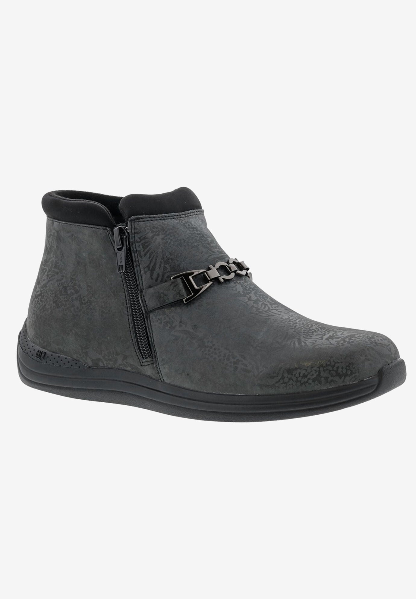 Drew Blossom Boots, BLACK FOIL LEATHER, hi-res image number 0
