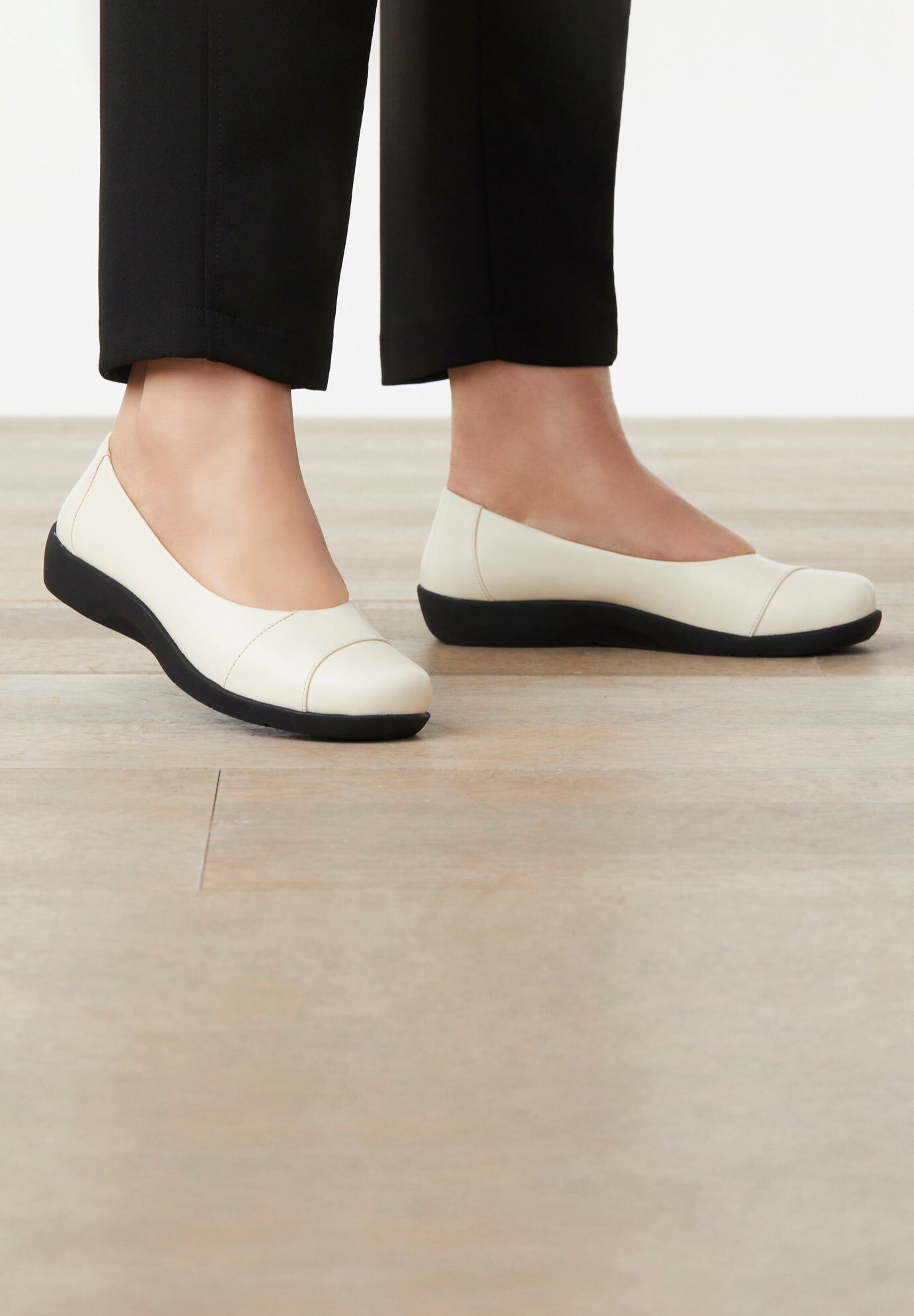 The Gab Faux Leather Slip On Flat