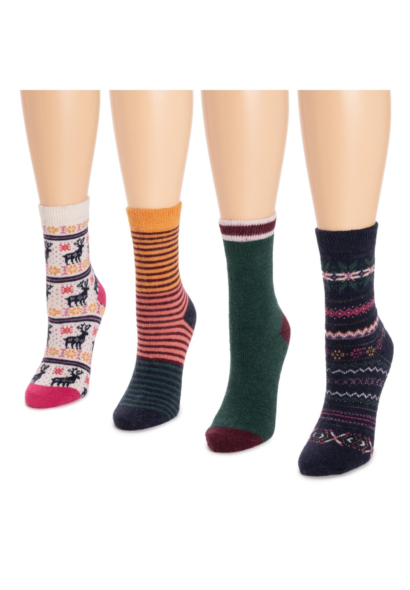 4 Pack Holiday Boot Socks, , alternate image number 8