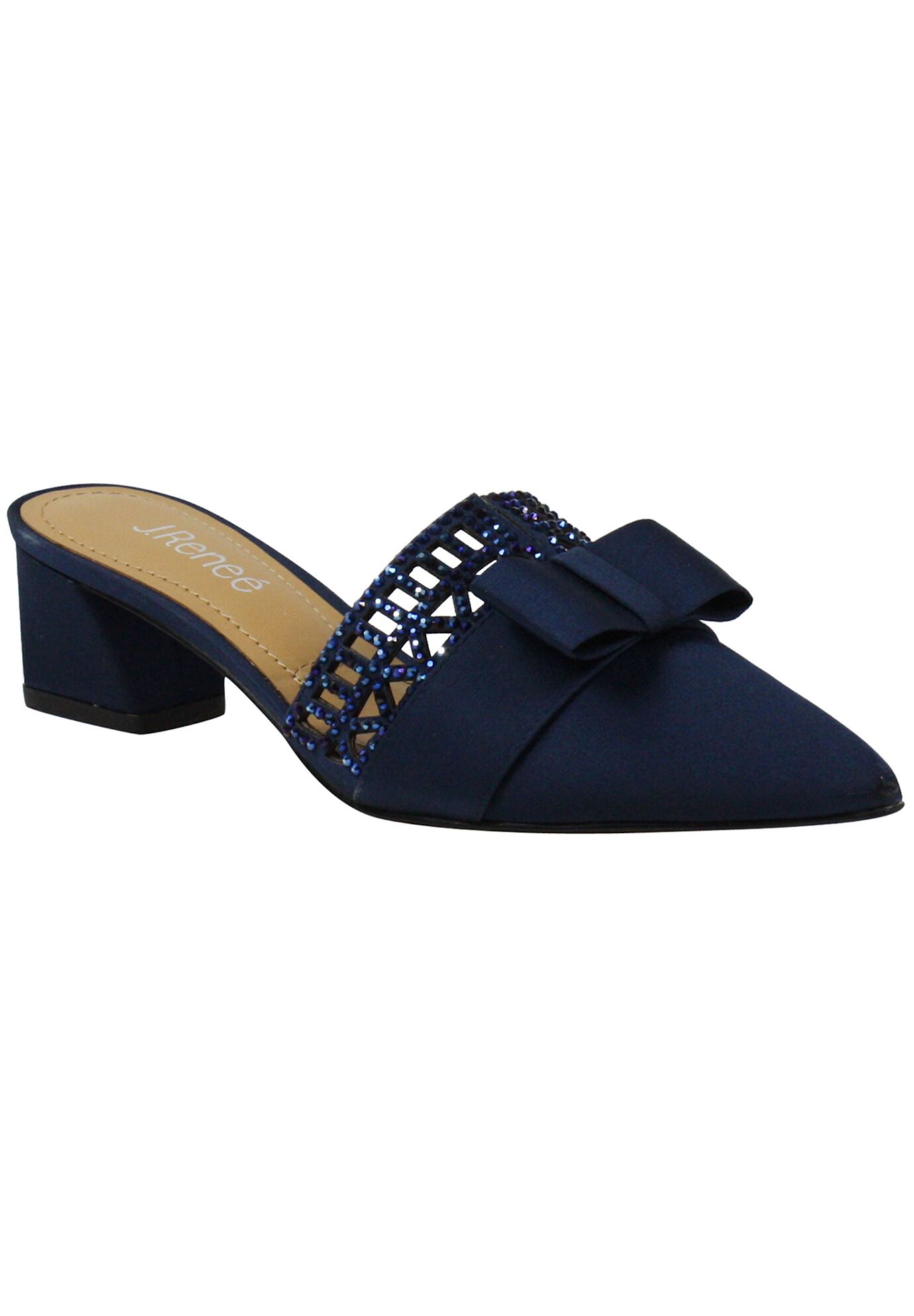 Randa Pumps And Slings , NAVY SATIN, hi-res image number 0