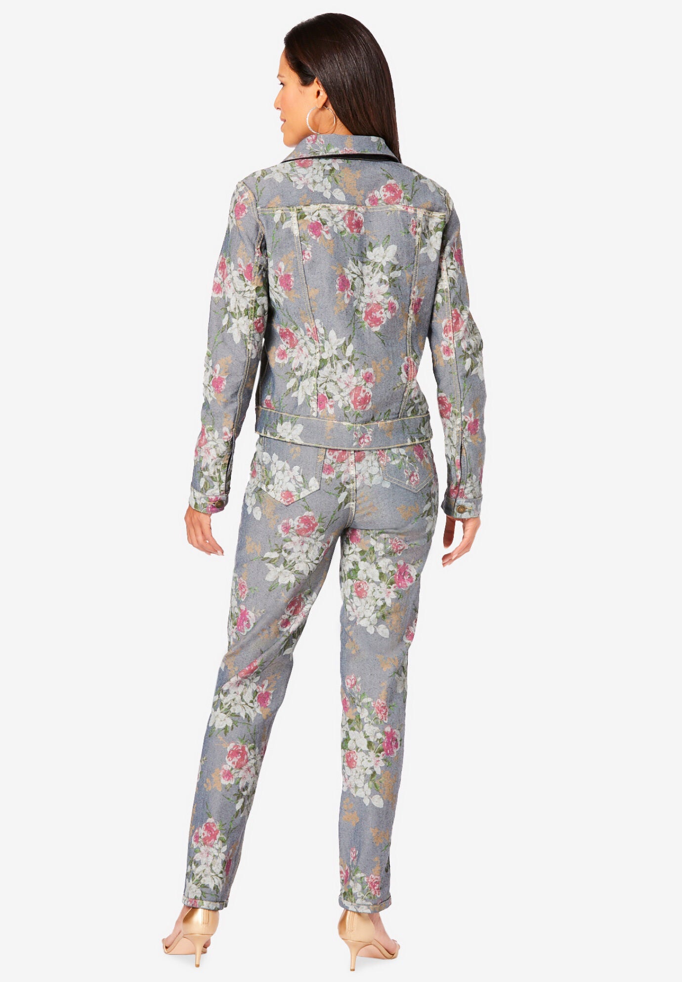 Reversible Stretch Denim Jacket, , on-hover image number 1