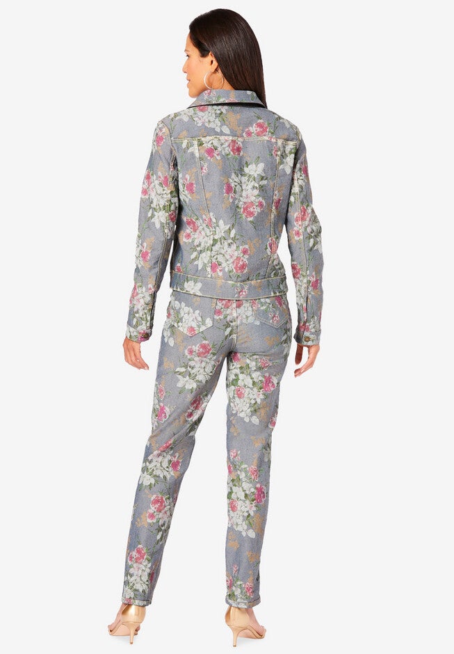 Reversible Stretch Denim Jacket, , on-hover image number 1