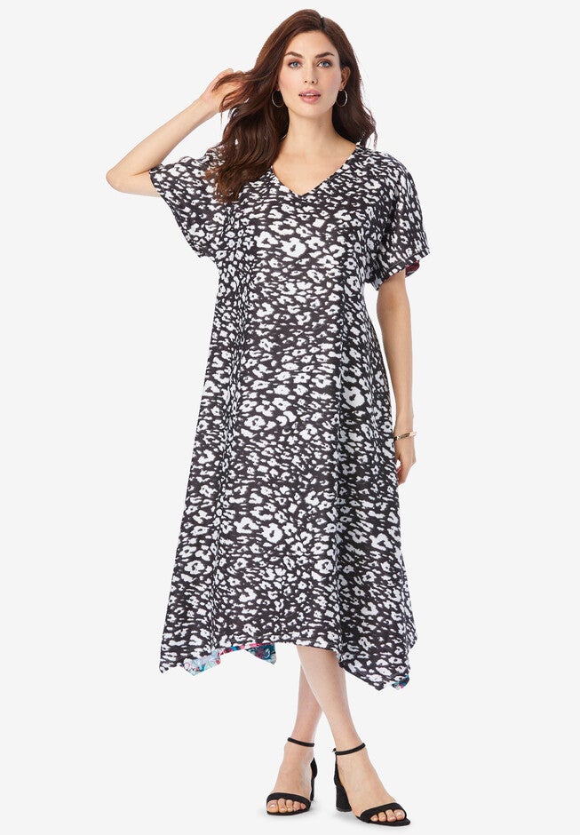 Reversible Drop Sleeve Swing Dress, , alternate image number null