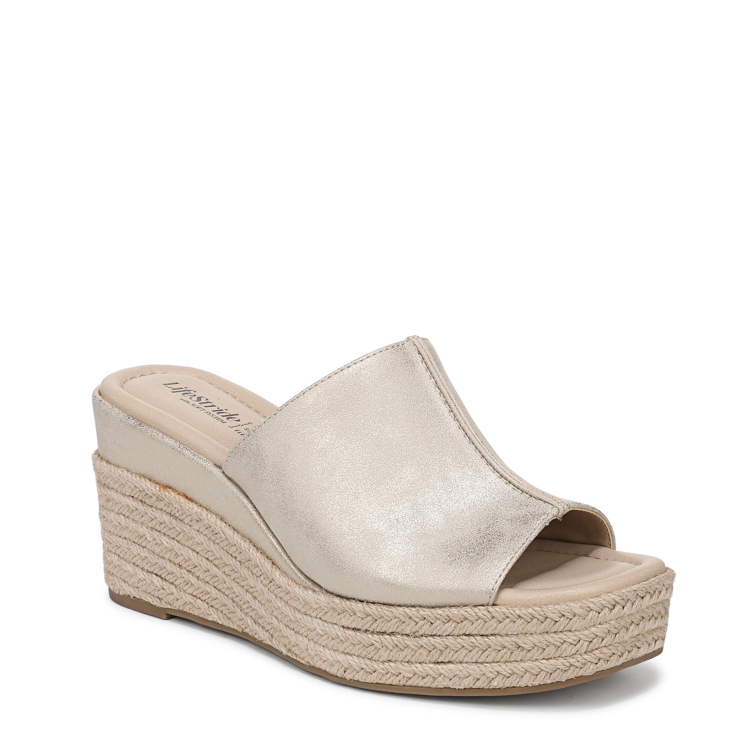 Haute Platform Espadrille Sandal, PLATINO GOLD, hi-res image number 0