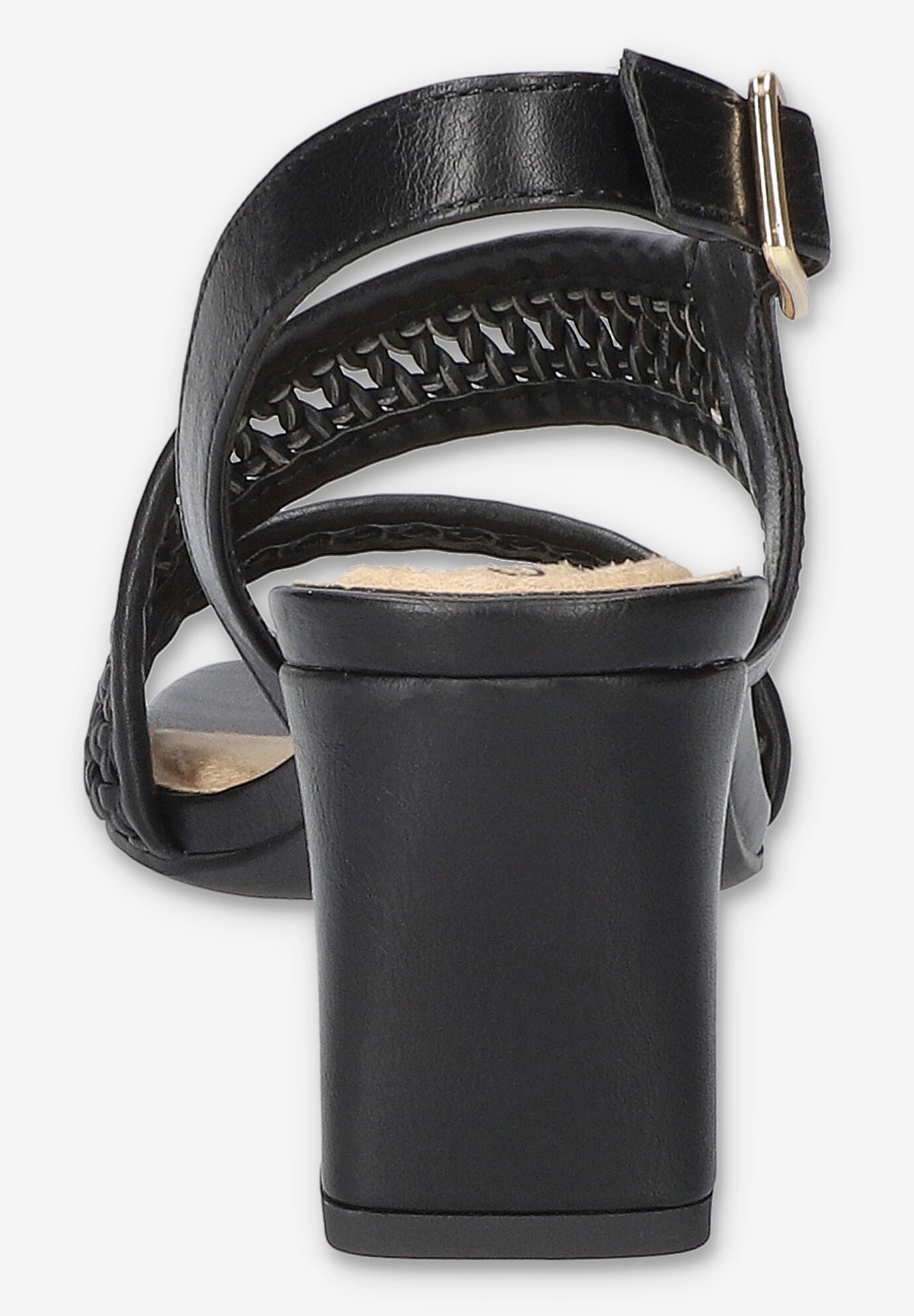 Rowan Square Toe Block Heel Sandal, BLACK, alternate image number 3