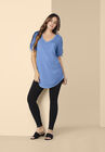 Ruched-Sleeve Ultra Femme Tunic, , alternate image number null