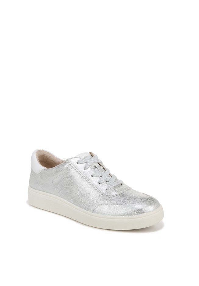 Happy Hour Sneakers, METALLIC SILVER LEATHER, hi-res image number 0