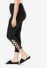 Lattice Essential Stretch Capri Legging, , alternate image number null