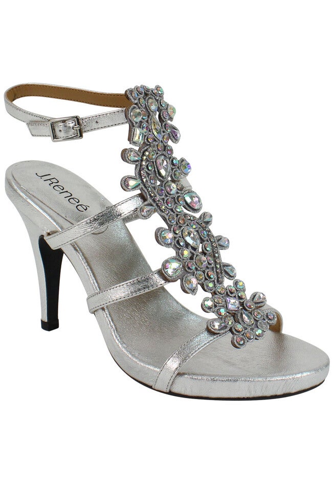 Evadine Sandal , SILVER METALLIC, hi-res image number null