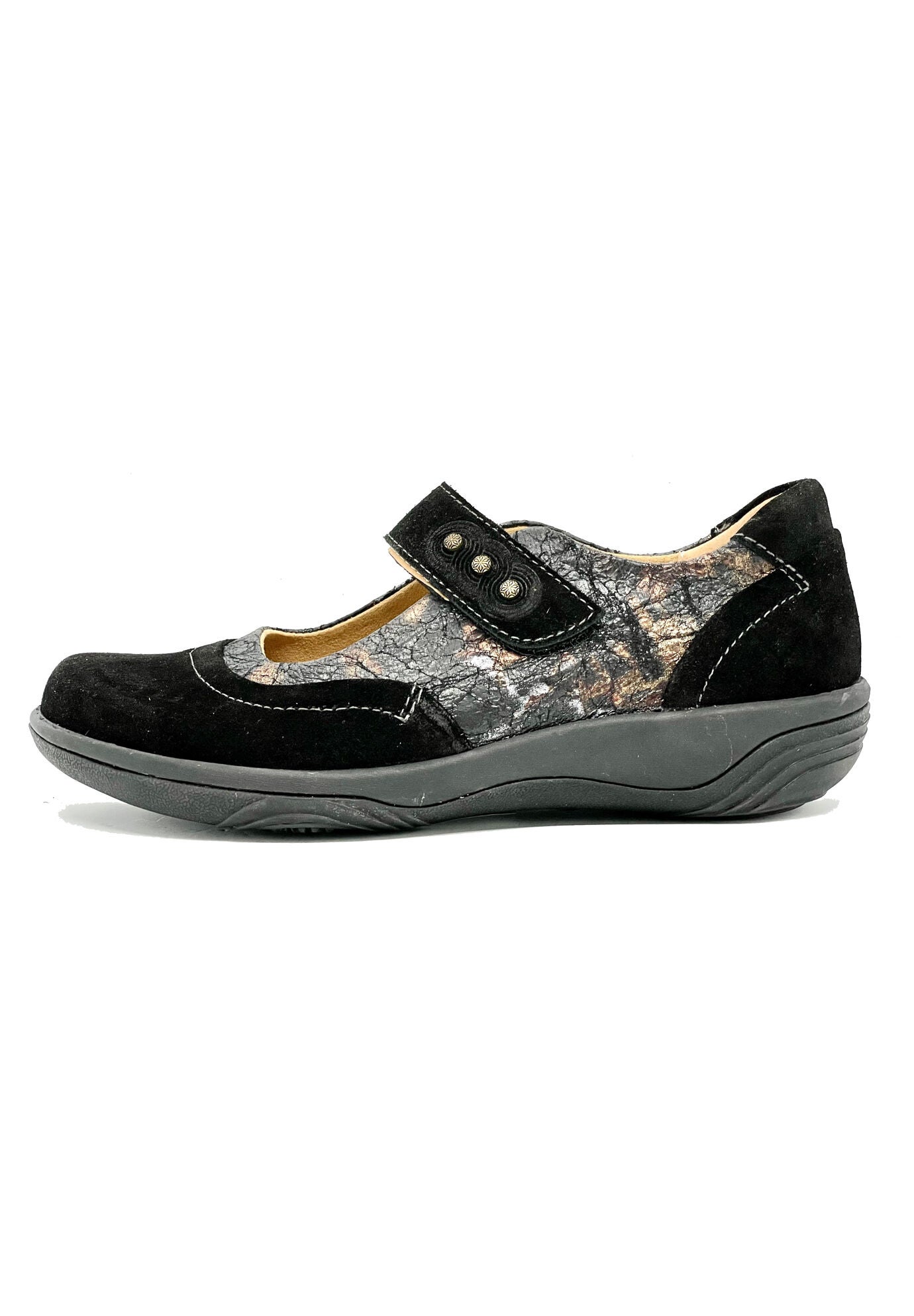 Aloe Mary Jane Flat, BLACK SUEDE, hi-res image number 0