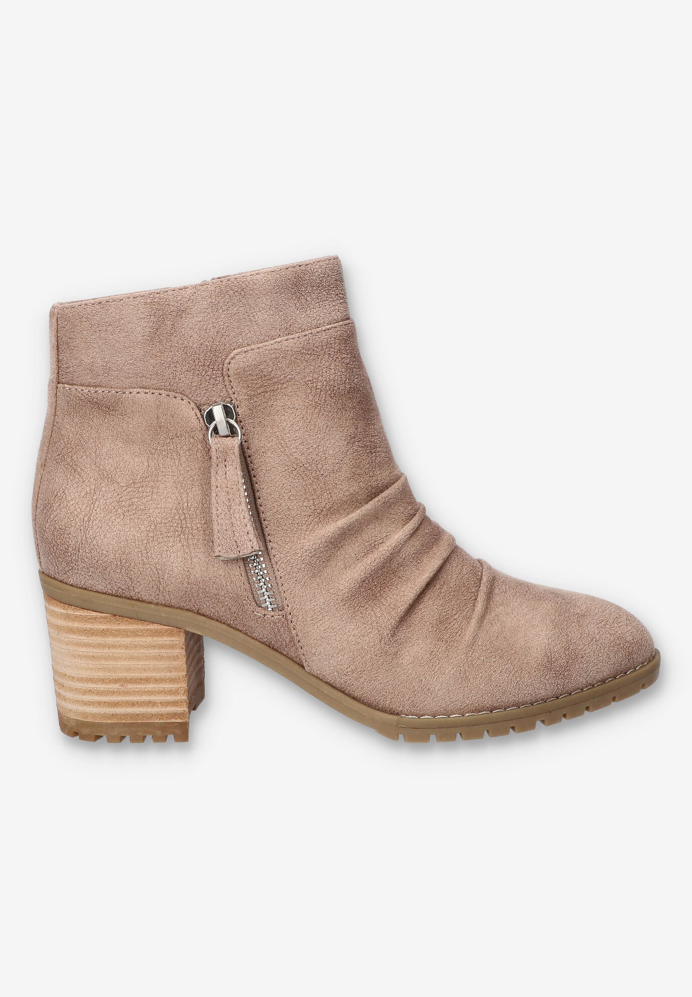 Janita Block Heel Ankle Boot, TAUPE, alternate image number 2