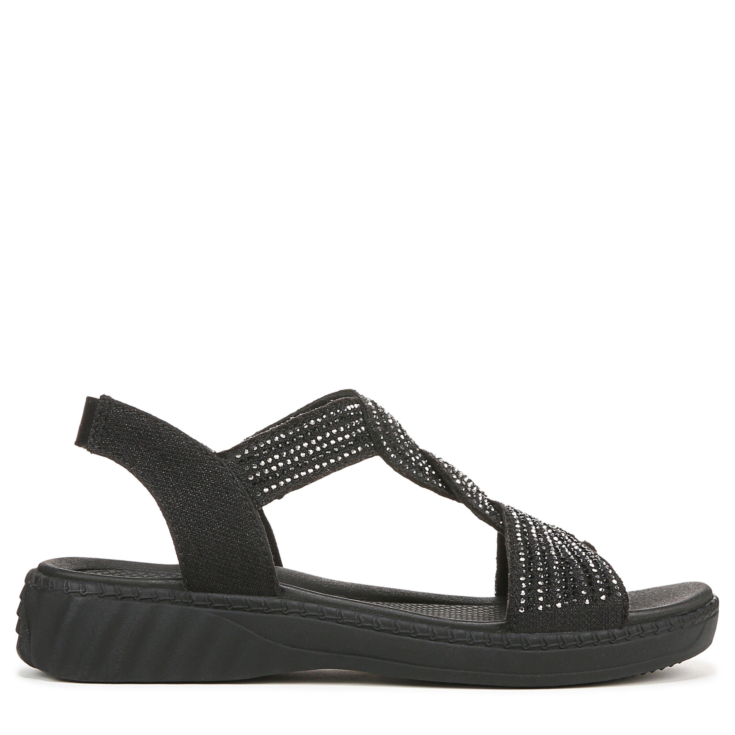 Lilly Bright Sandal, BLACK STRETCH, alternate image number 3