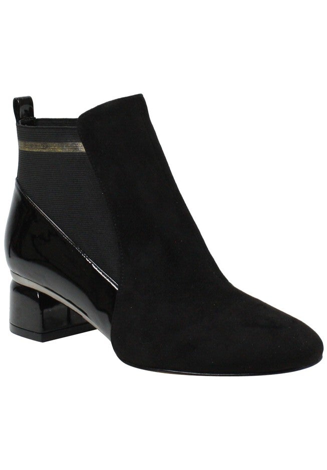 Frescura Bootie , BLACK SUEDE PATENT, hi-res image number null