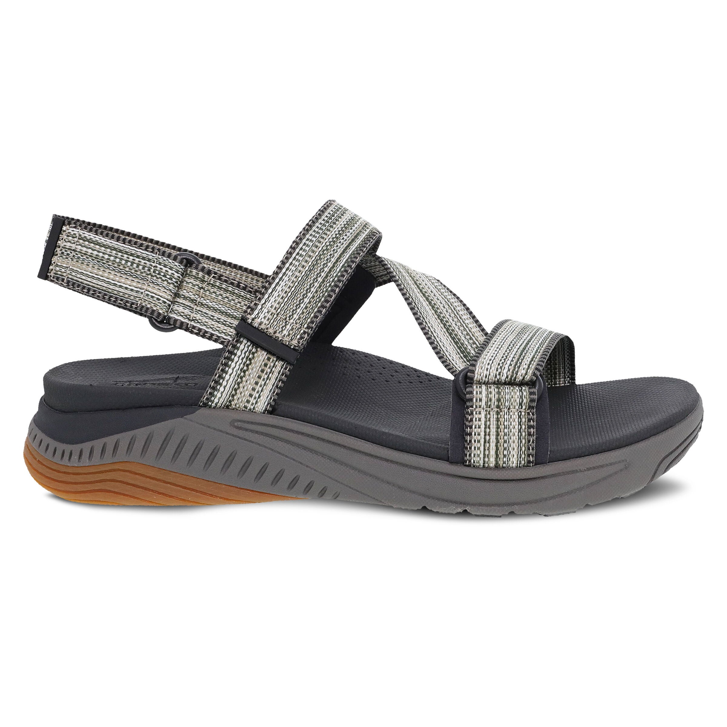 Rayna Webbing Sandal, BLACK MULTI, alternate image number 4