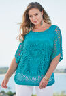 Cropped Crochet Sweater, , alternate image number null