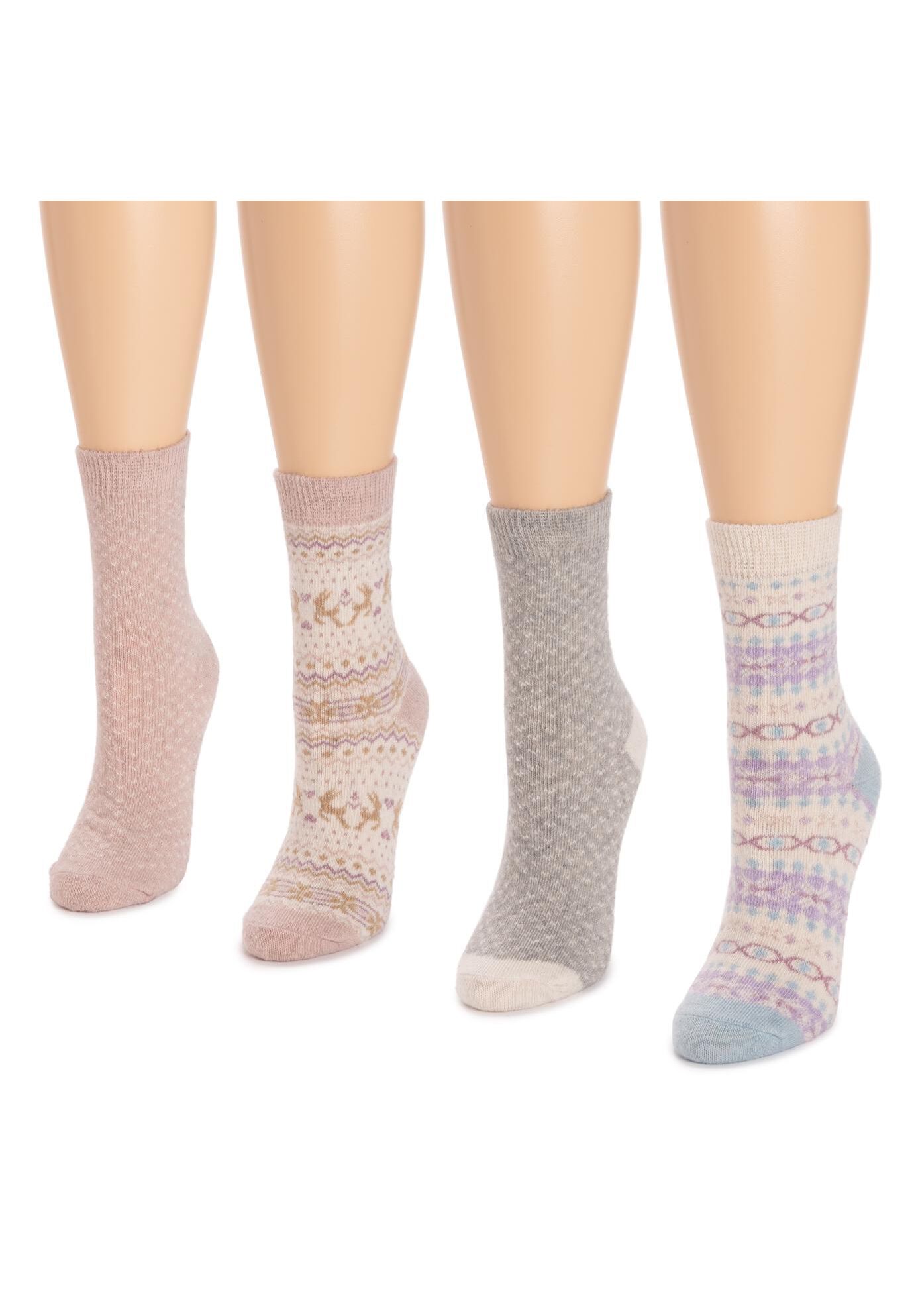 4 Pack Holiday Boot Socks, , alternate image number 9