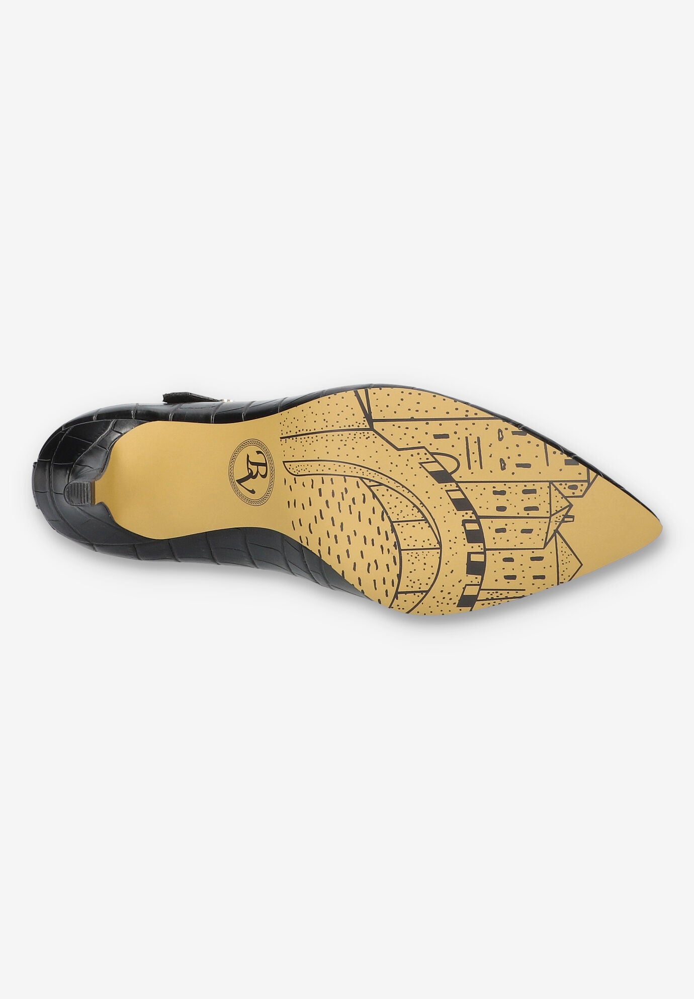 Lainey Mary Jane Pump, BLACK CROCO, alternate image number 5