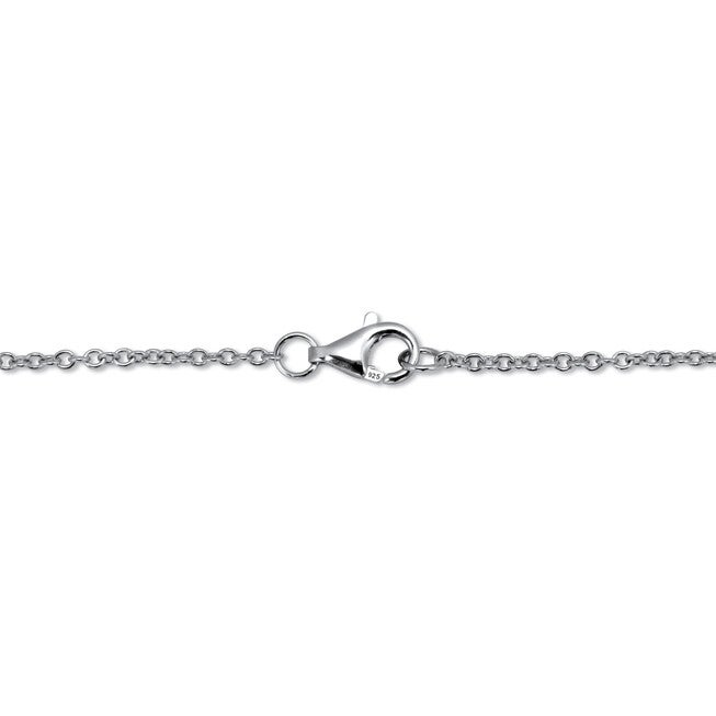 .16 TCW Round CZ Sterling Silver Infinity Charm Bracelet 7-inch, WHITE, on-hover image number null