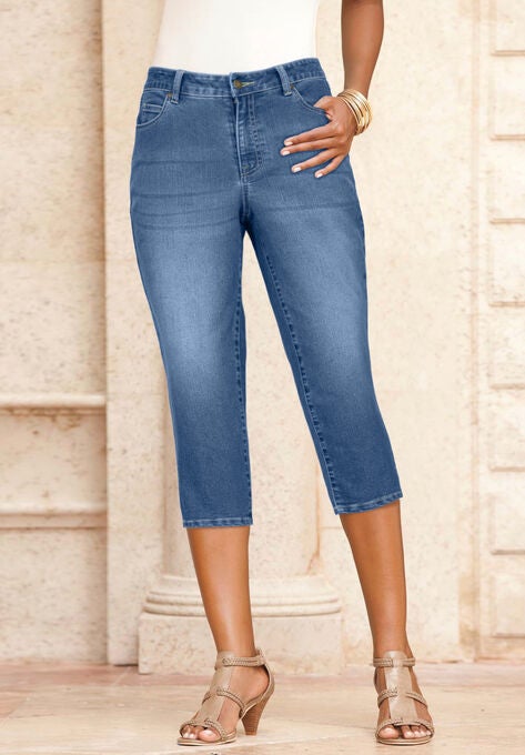Denim Capri, , alternate image number null