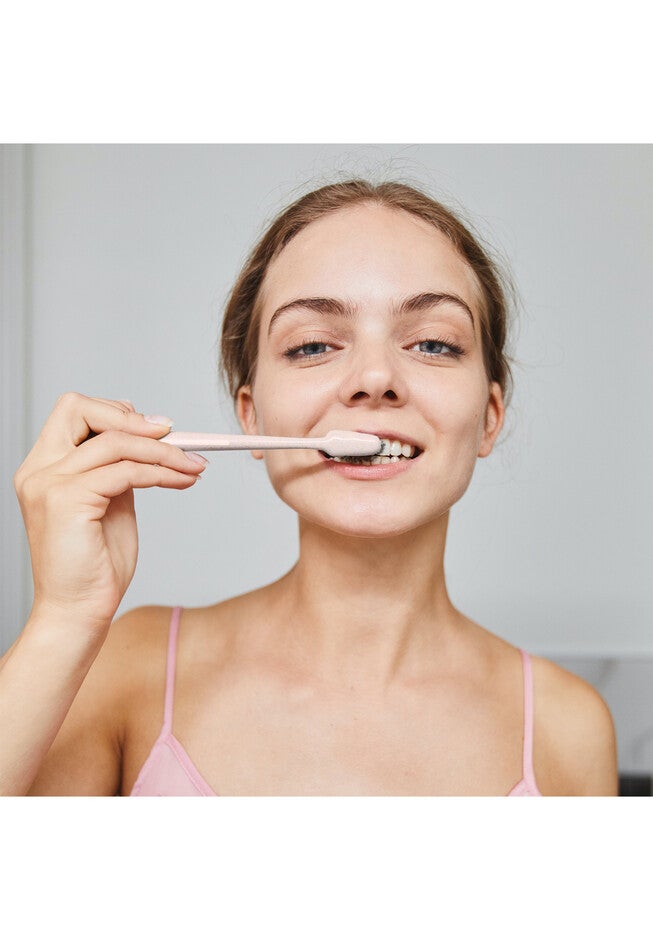 Natural Radiance Combo: Activated Coconut Charcoal Powder Natural Teeth Whitener + 100% Eco-Friendly Cedarwood Toothbrushes (6 Pack), , on-hover image number null