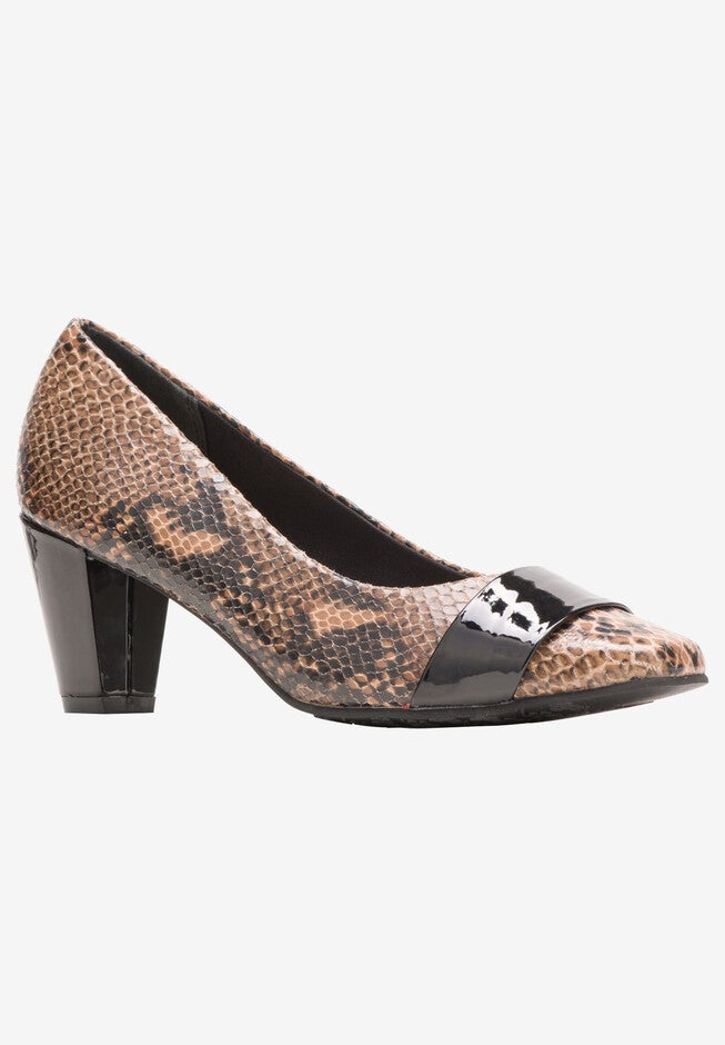 Mabry Pumps by Soft Style, NATURAL PYTHON, hi-res image number null