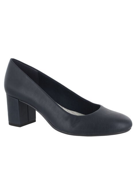 Proper Pumps by Easy StreetĀ®, NAVY, hi-res image number null