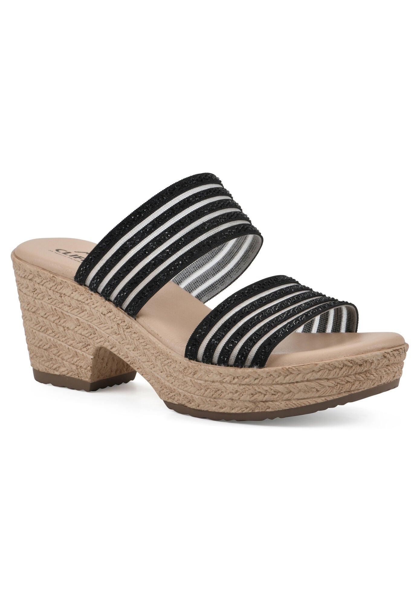 Bia Wedge, BLACK MESH, hi-res image number 0