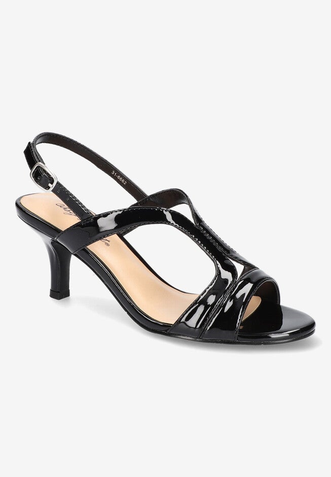 Bree Heeled Slingback, BLACK PATENT, hi-res image number 0