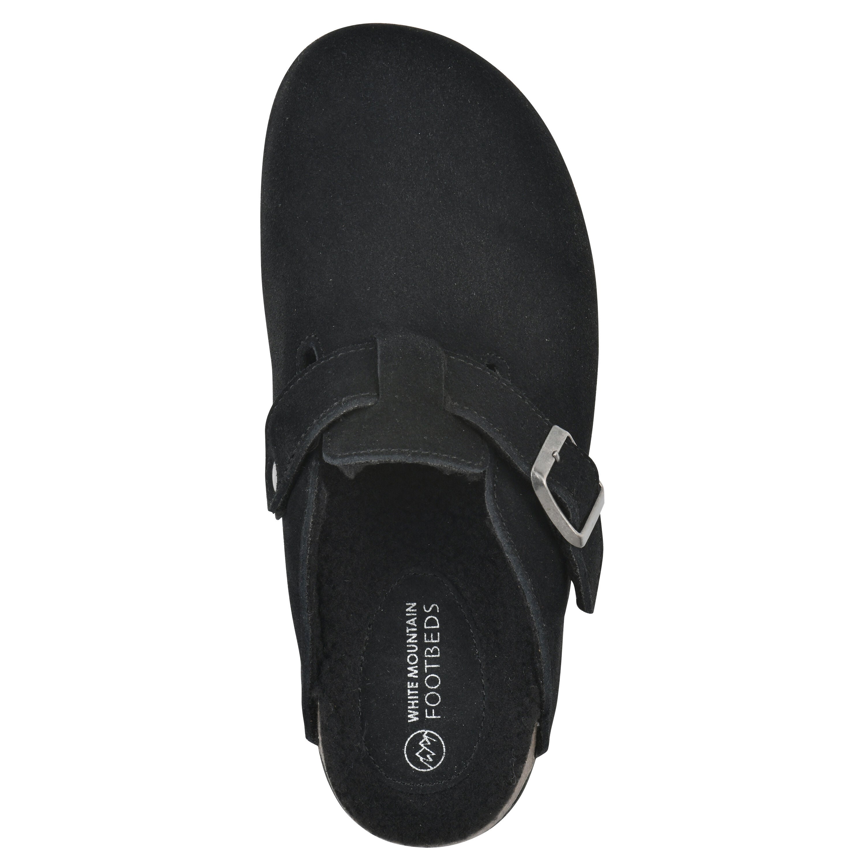 Bari Footbeds Clog, BLACK SUEDE FF, alternate image number 4