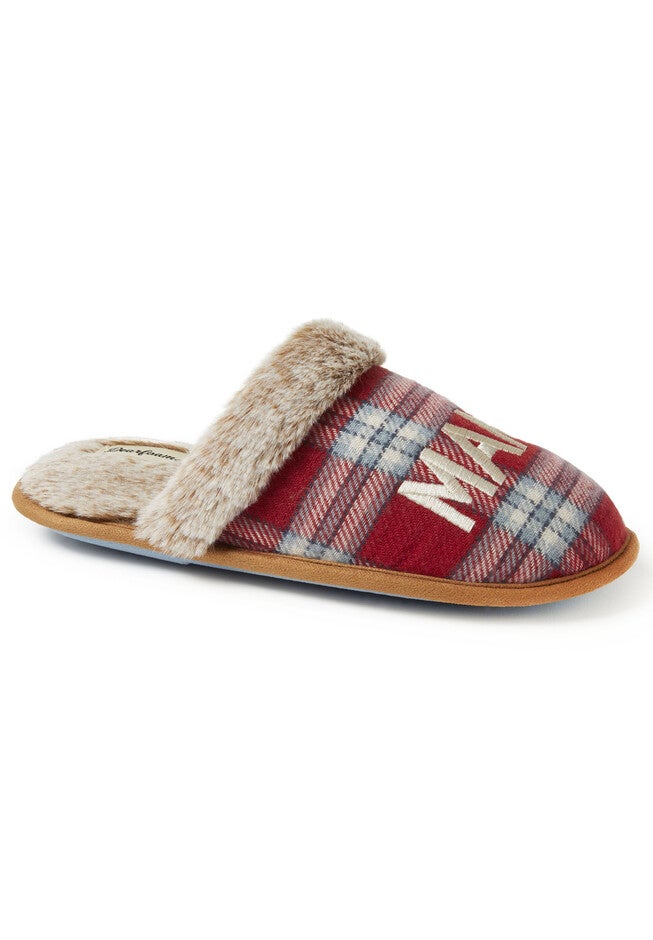 Mama Slippers, RED PLAID, hi-res image number null