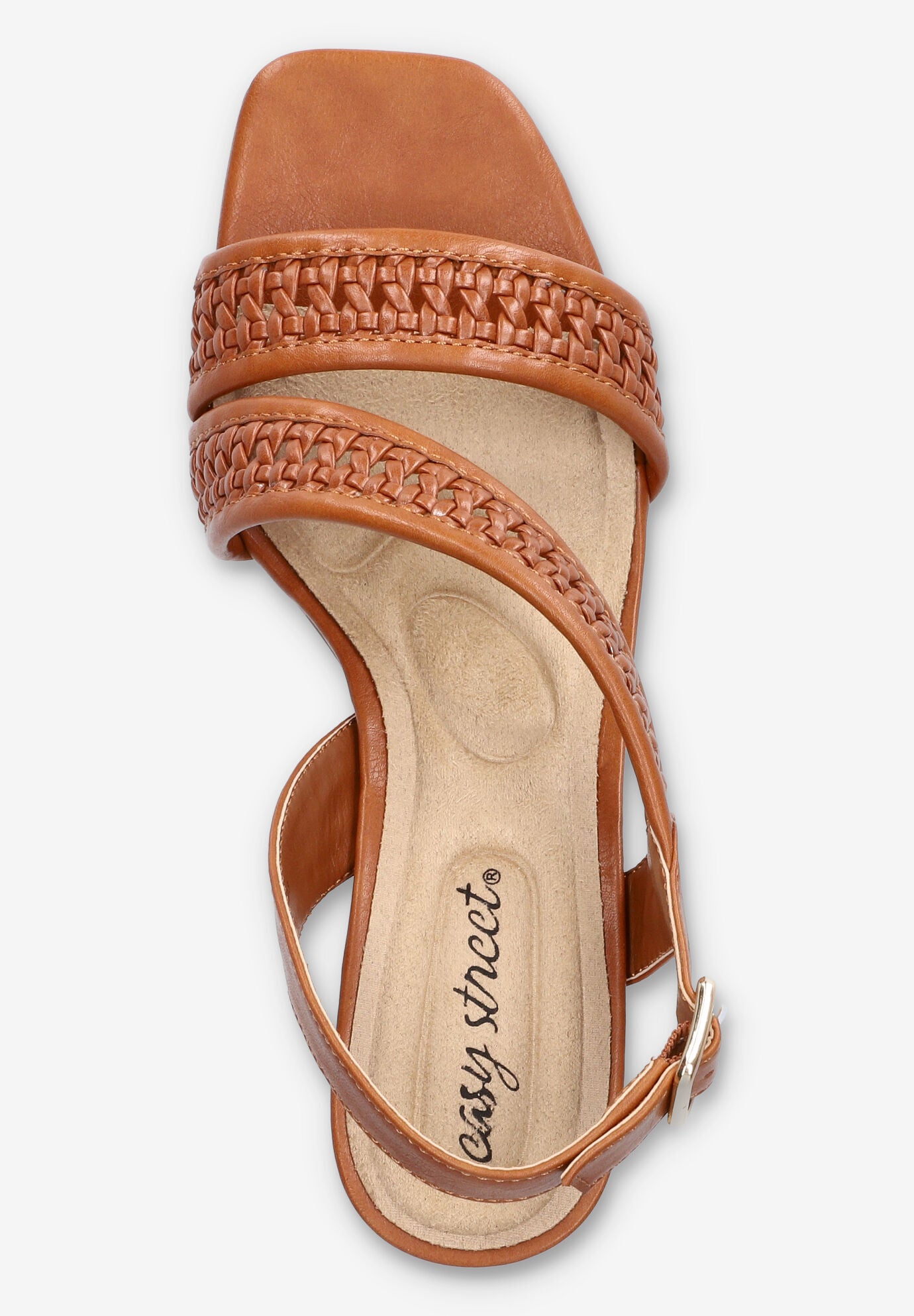 Rowan Square Toe Block Heel Sandal, TAN, alternate image number 6