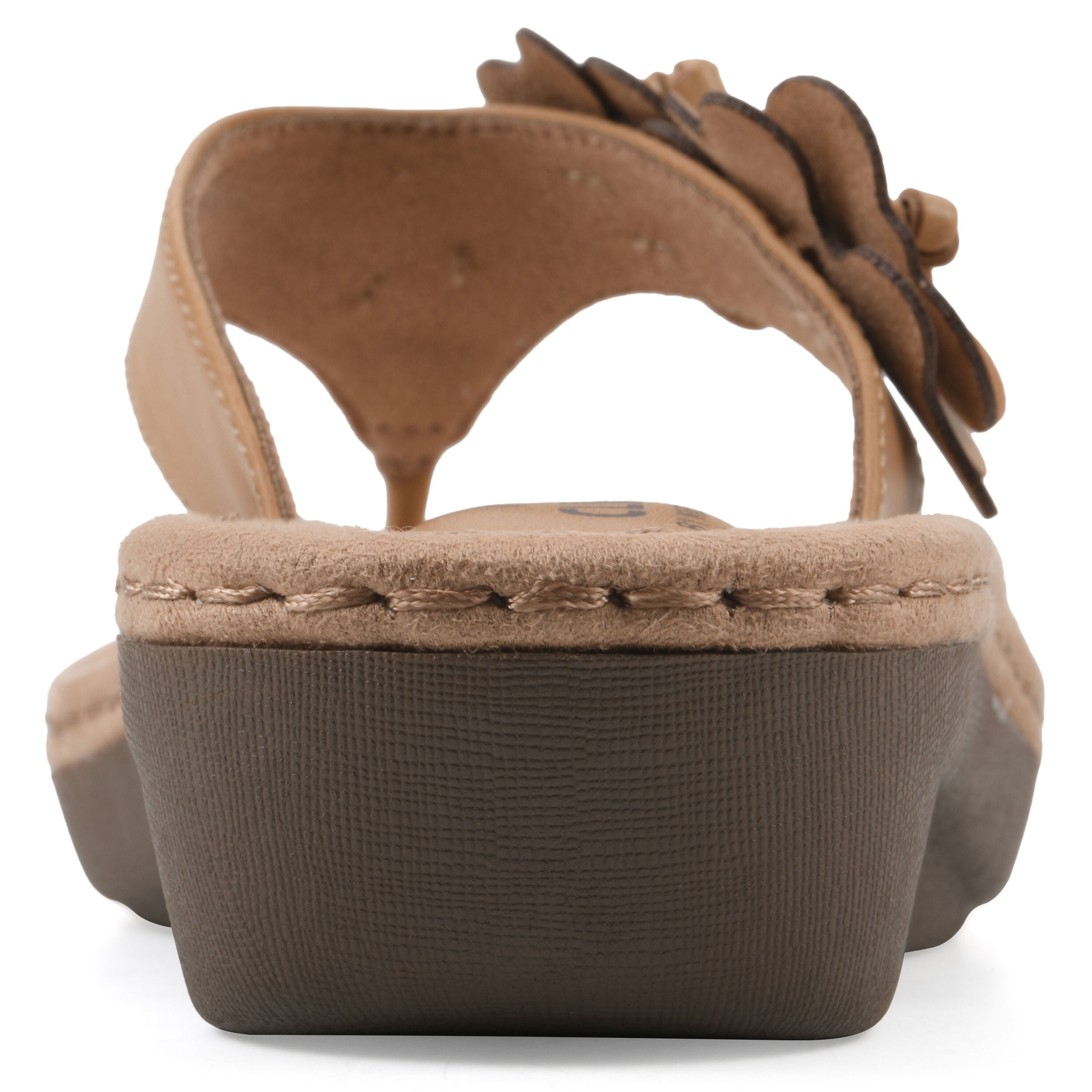 Cassilia Floral Mini Wedge Sandal, CASHEW SMOOTH, on-hover image number 1