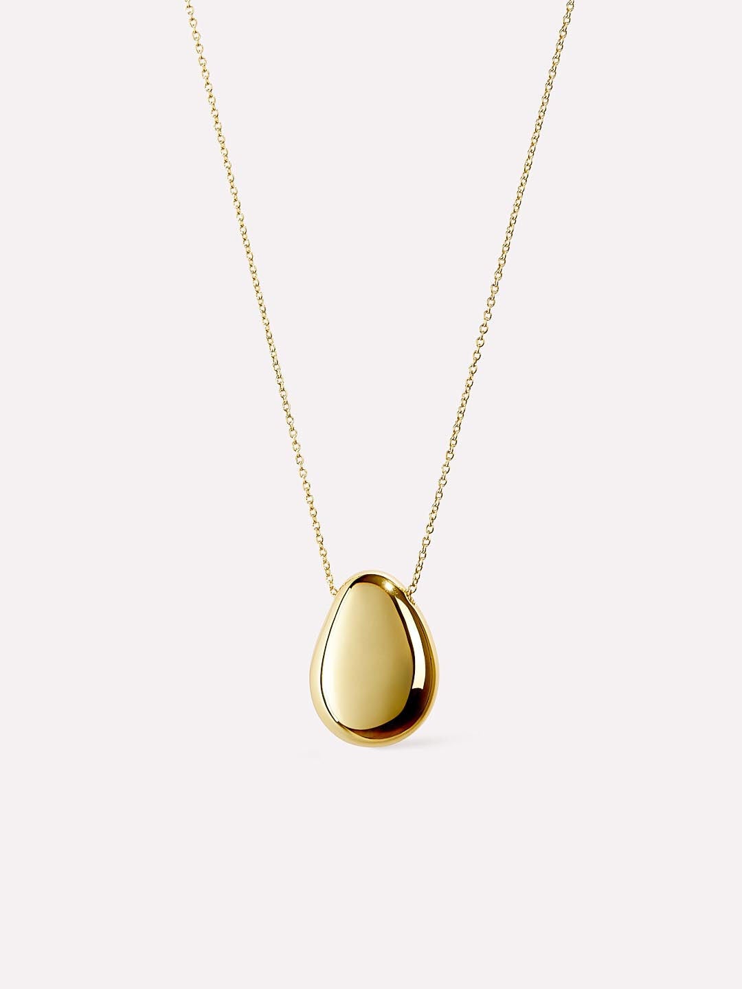 Pebble Pendant Necklace, GOLD, hi-res image number 0