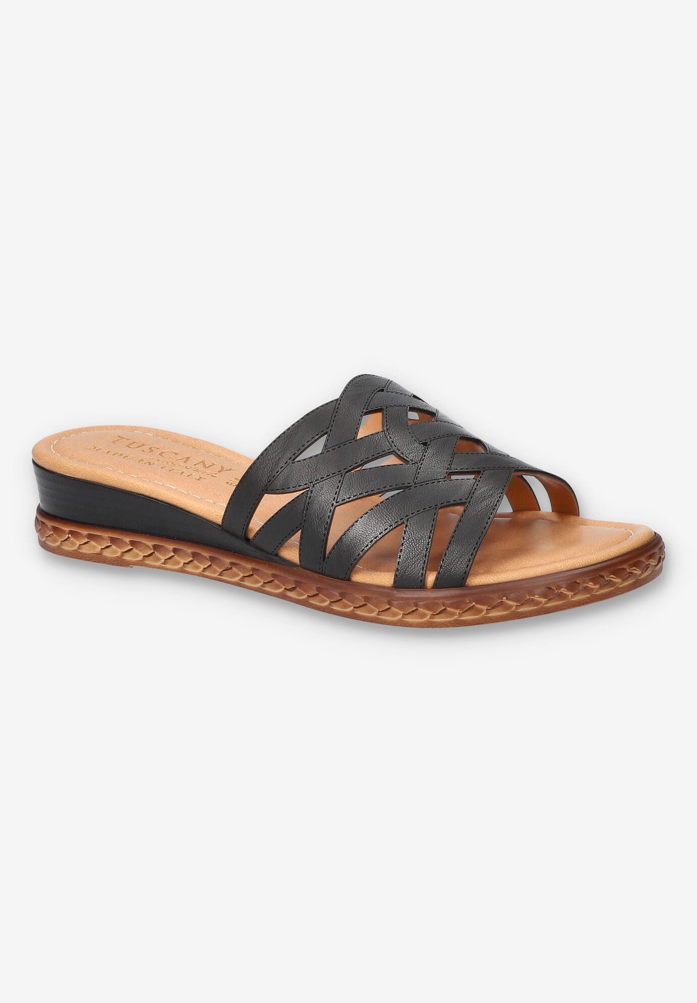 Edda Wedge Sandal, BLACK, hi-res image number 0
