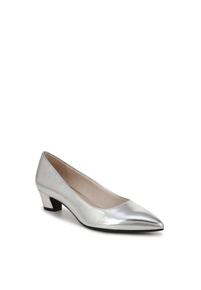Minx Heel, SILVER FAUX LEATHER, hi-res image number null
