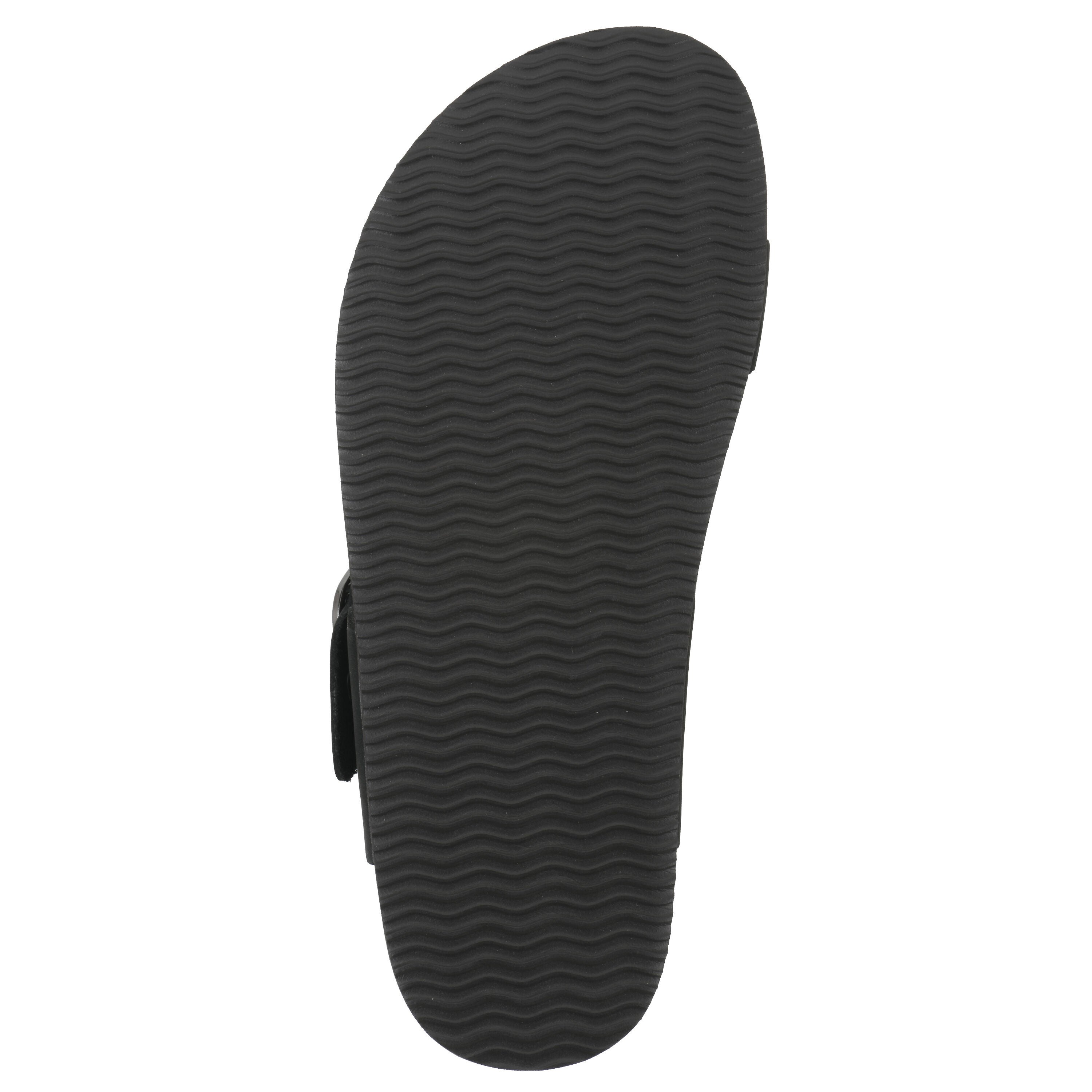 Harleta Footbeds Sandal, BLACK NUBUCK, alternate image number 5