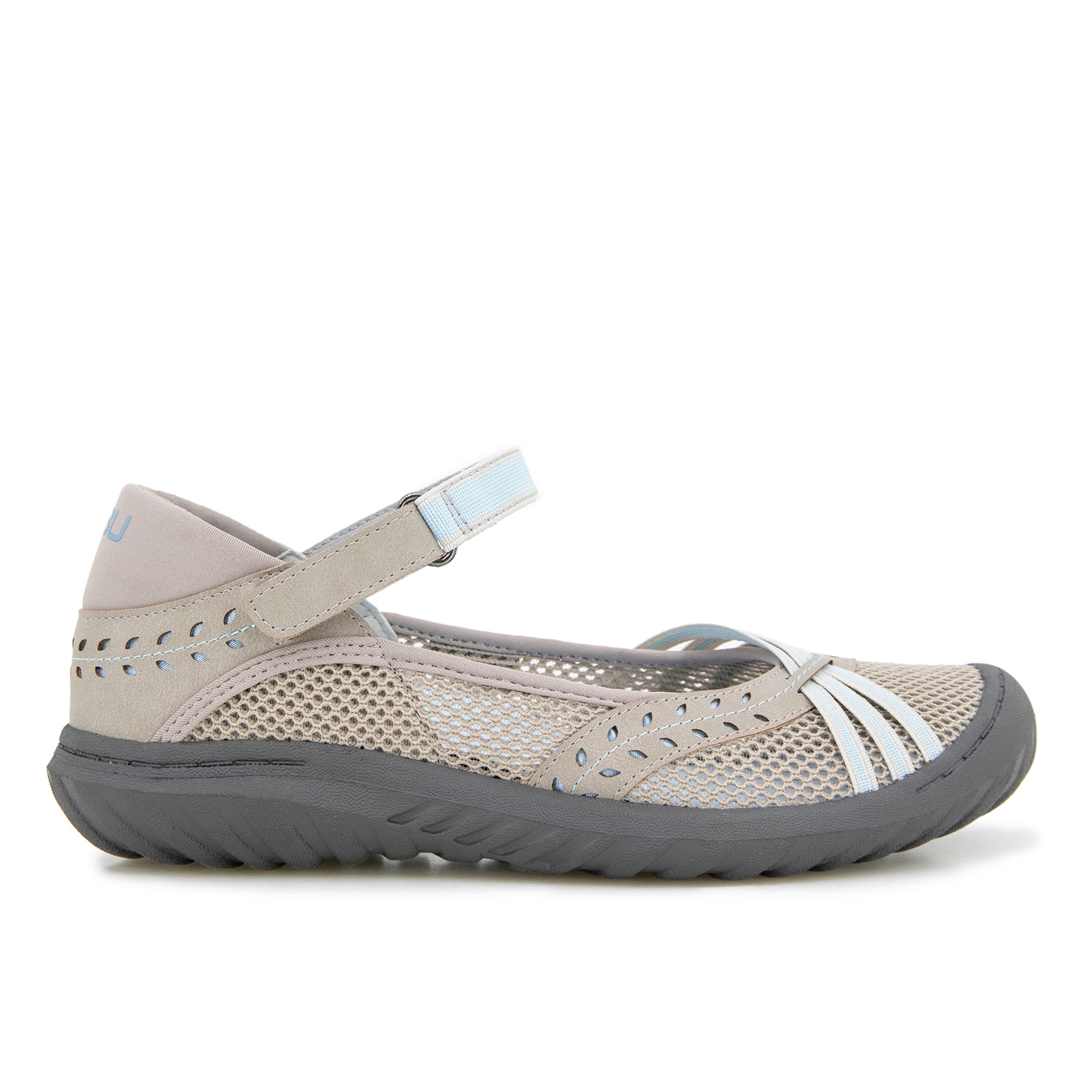 Maya Hook and Loop Mary Jane, LT GRY STONE BLUE, alternate image number 2