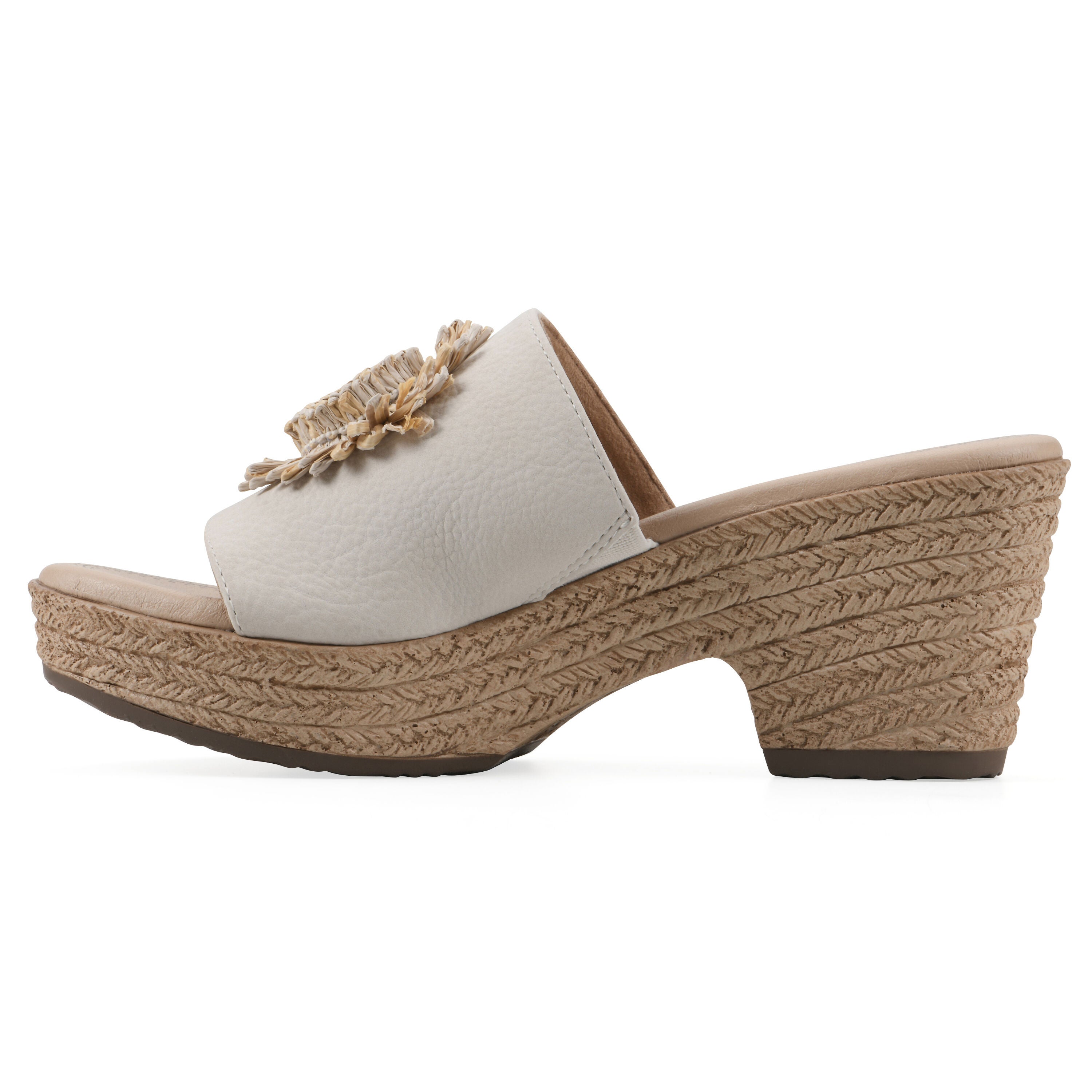 Birkley Wedge Sandal, OFF WHITE NUBUCK, alternate image number 3