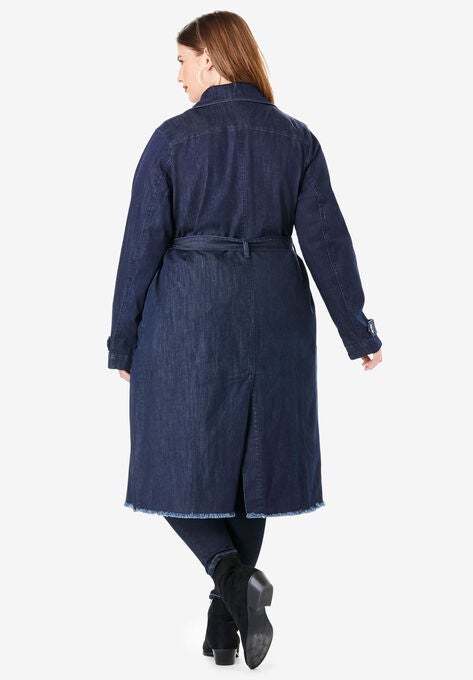 Denim Trench Coat, , alternate image number null