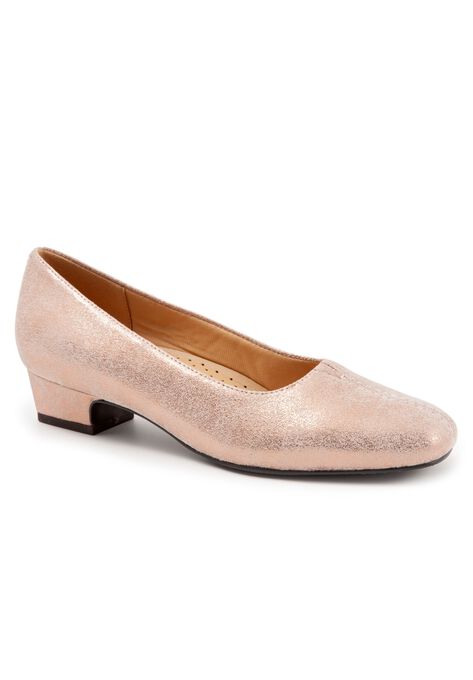 Doris Leather Pump by Trotters®, ROSE, hi-res image number null