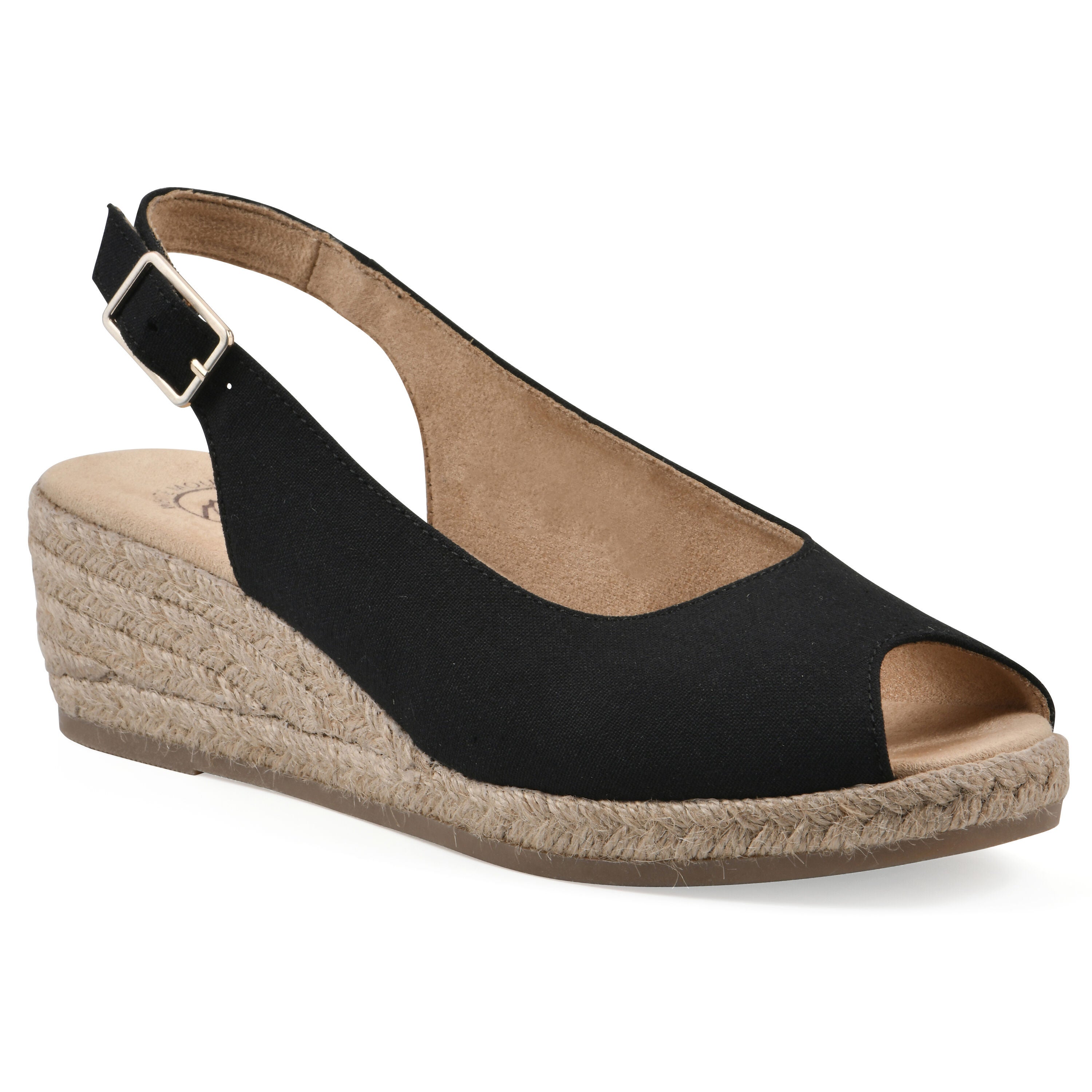 Maize Espadrille Wedge, BLACK FABRIC, hi-res image number 0