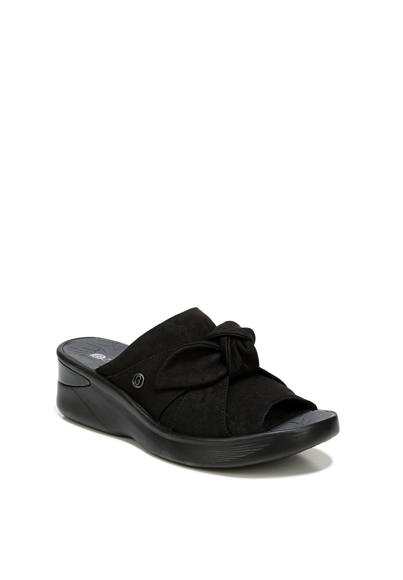 Smile Wedge Sandal, BLACK MESH, hi-res image number 0