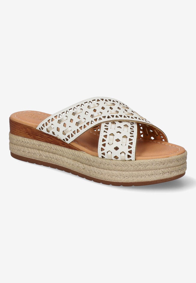 Exa-Italy Sandals, WHITE CHAMPAGNE LEATHER, hi-res image number 0