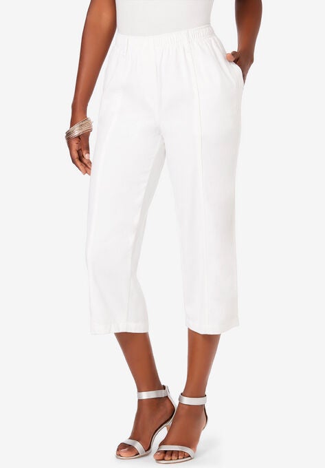 Kate Straight-Leg Capri, WHITE DENIM, hi-res image number null