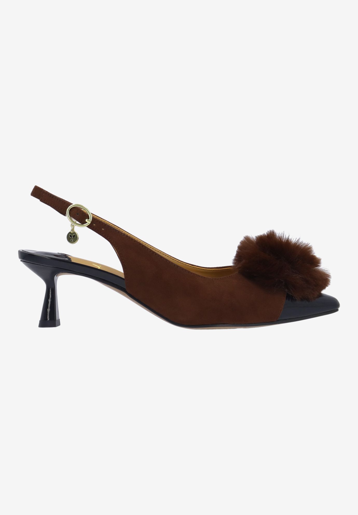 Hevina Sling Back Pump, BROWN BLACK, alternate image number 3