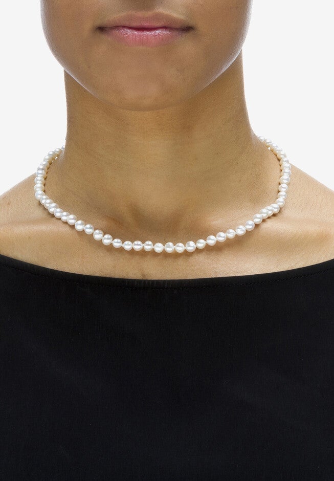 Gold Over Silver Necklace, Bracelet And Earring Set Freshwater Pearl, , alternate image number 3