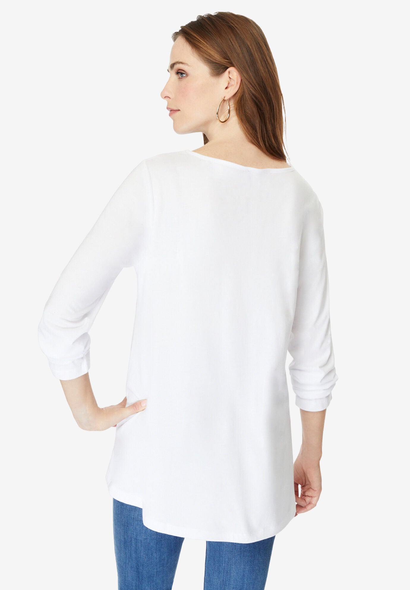 Travel Graphic Long Sleeve Tee, MINT BLESSED, on-hover image number 1