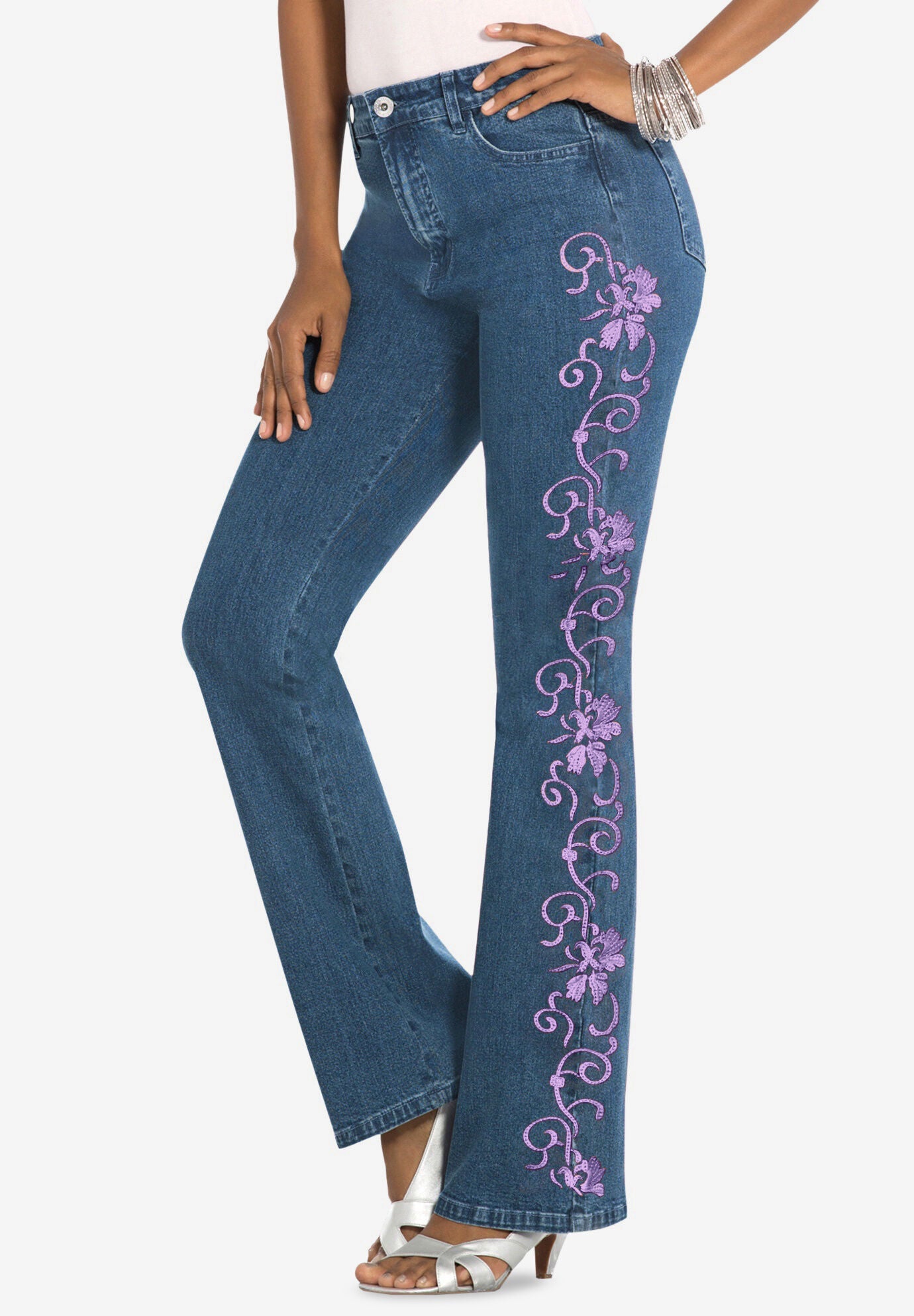 Plus Size Whitney Jean with Invisible Stretch&reg;, , alternate image number 4