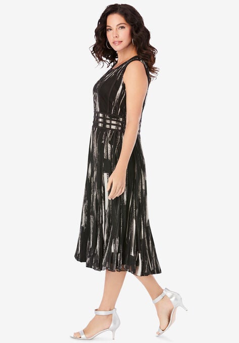 Sleeveless Mesh Dress, , alternate image number null