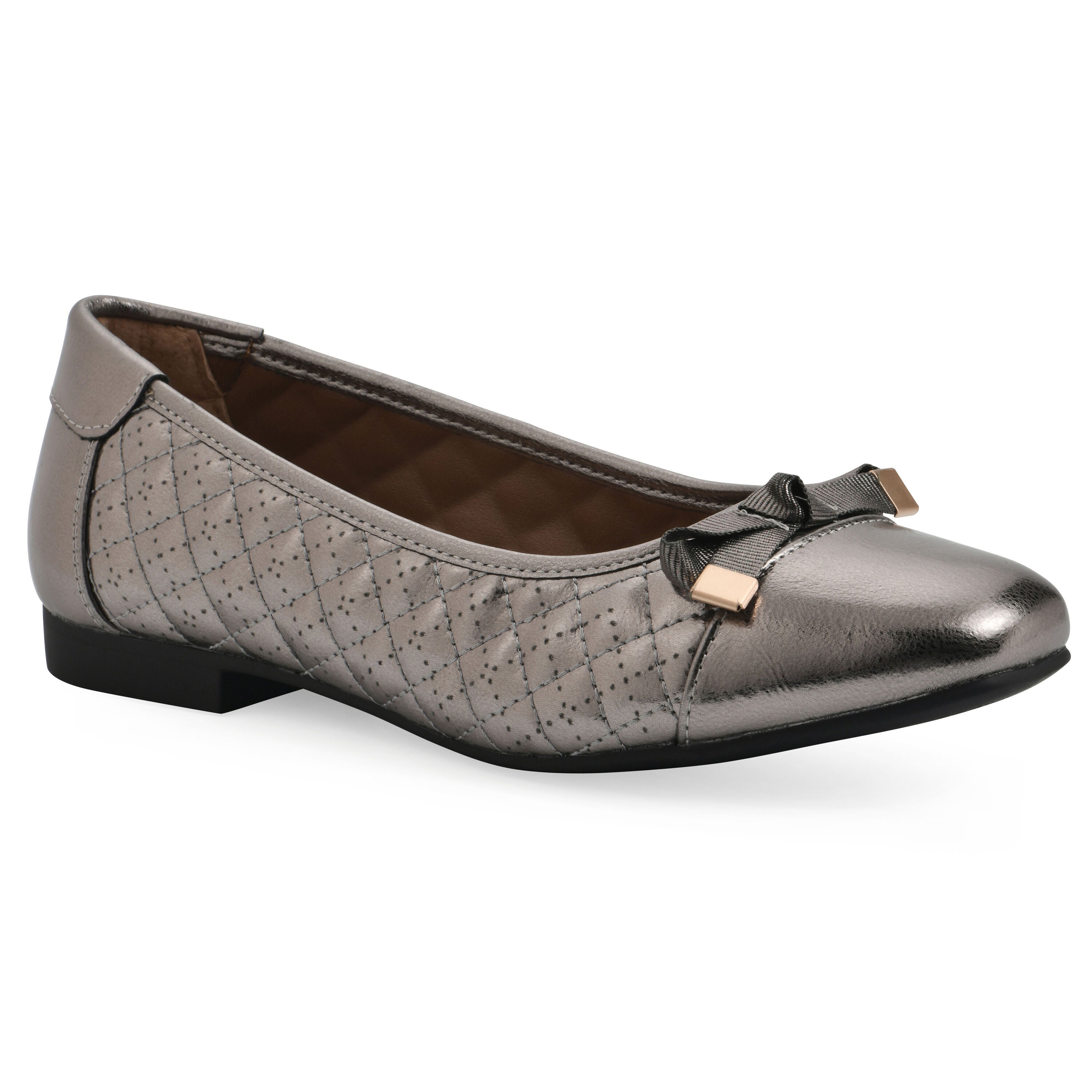 Bocah Ballet Flat - WIDE, PEWTER, hi-res image number 0